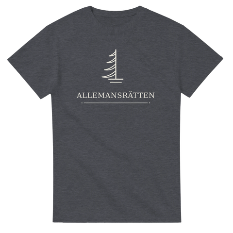 Grafiskt tryck som hyllar den svenska allemansrätten – t-shirt för friluftsliv