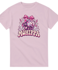 T-shirt med rosa discokula, rosett, brudslöja och texten Möhippa