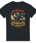 Grafiskt tryck av en karolin med svensk flagga – historisk t-shirt