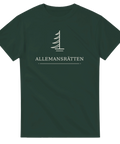 Linjekonst av en gran i modern nordisk stil – t-shirt för naturälskare