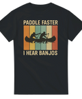 T-shirt Original - Paddle Faster I Hear Banjos – t-shirt med unikt designtryck