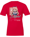 Suspekt textdesign svart t-shirt premium herr