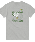 skolhumor t-shirt Skolka från skolan grå med text och motiv