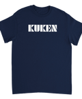 Trendig t-shirt med attityd och rakryggad grafisk bokstavsdesign