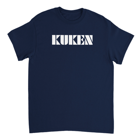 Trendig t-shirt med attityd och rakryggad grafisk bokstavsdesign