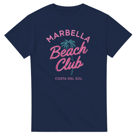 Marbella textmotiv vit t-shirt