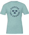 Sverige Tre Kronor design t-shirt herr blå