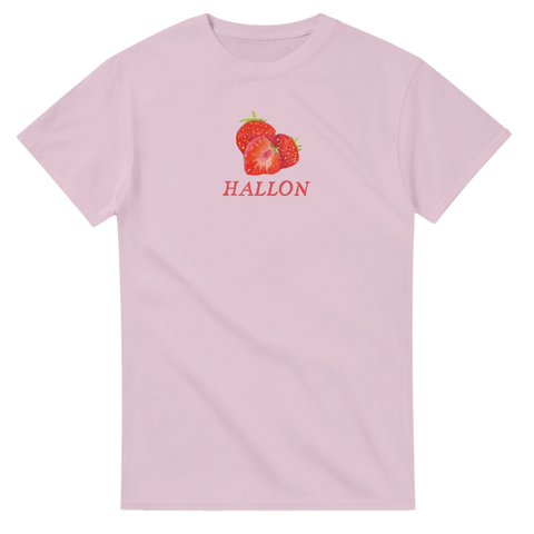 T-shirt med hallon illustration