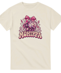 T-shirt med rosa discokula, rosett, brudslöja och texten Möhippa