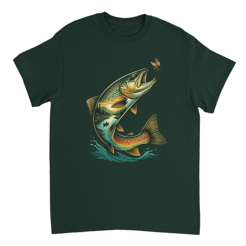 T-shirt med motivet Hooked on Nature