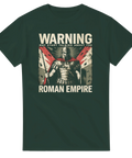 Illustration av romersk krigare med spjut – historisk t-shirt i vintage-stil