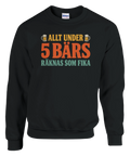 Sweatshirt med retroinspirerat ölmotiv