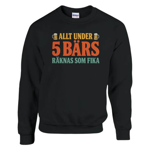 Sweatshirt med retroinspirerat ölmotiv