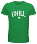 Chill figursydd herr-t-shirt i ekologisk premiumbomull med stilrent tryck