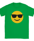 T-shirt med gul emoji med solglasögon – Cool Emoji-motiv