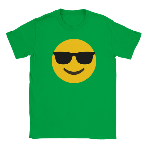 T-shirt med gul emoji med solglasögon – Cool Emoji-motiv