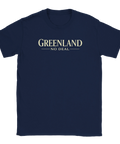 Mörkblå t-shirt med ironiskt budskap om geopolitiska affärer