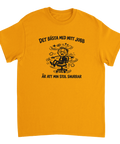 Illustration av kontorsarbetare som snurrar på stol – grafisk t-shirt med text