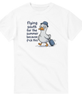 Grafiskt tryck av flyttfågel som ger upp – t-shirt med attityd