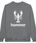 Humoristiskt tryck av en hummer i vit grafik – sweatshirt med attityd