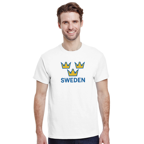 Tre kronor med texten "Three Crowns Heritage" t-shirt