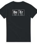 Be Er (Beryllium, Erbium) periodiska systemet-tryck på svart t-shirt.