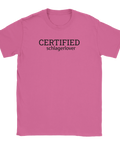 Mello t-shirt med Certified Schlagerlover-tryck – perfekt för Melodifestivalen 2026