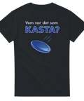 rolig t-shirt Skogsturken svart tröja med frisbee och text