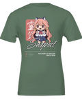 Suspect" textmotiv i vit blockstil, t-shirt herr premium