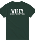 Wifey" textdesign vit t-shirt dam