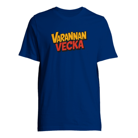 T-shirt med grafiskt Varannan Vecka-tryck i lekfull serietidningsstil
