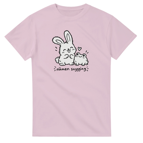 T-shirt med kanin, groda och texten Nämen snygging