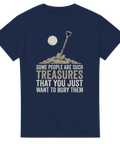Vintage-inspirerat tryck med spade och måne – t-shirt med sarkastisk text