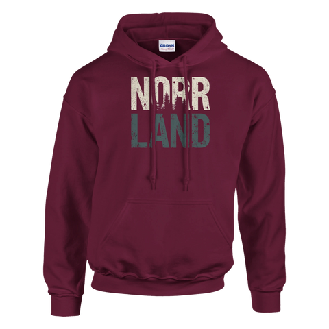Norrland hoodie dam vintage skogsmotiv Sverige tröja