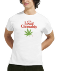 T-shirt med weed-budskapet Local Cannabis