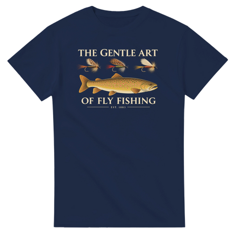 T-shirt med motivet The Gentle Art of Fly Fishing