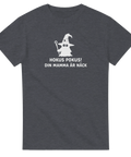 Vit illustration av en magiker med stjärnprydd hatt – t-shirt med roligt citat