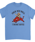 Humoristiskt kaffemotiv med cowboy och tjur – grafisk t-shirt