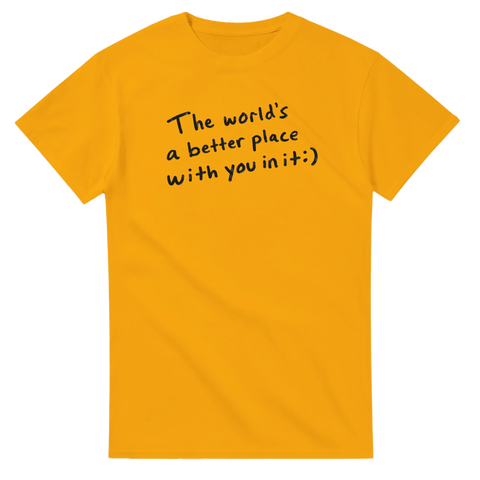 Textbaserat motiv med budskap om uppskattning – stilren t-shirt