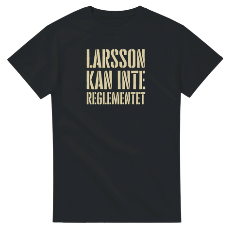 Larsson kan inte reglementet t-shirt – svart