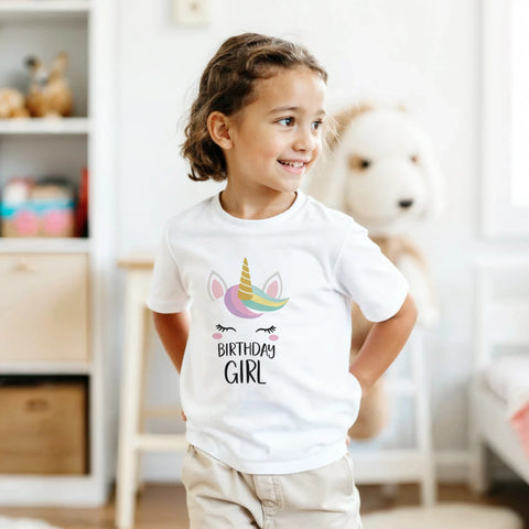 söt enhörning t-shirt barn till födelsedag