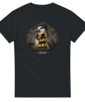 Vintage illustration av mås i gulsvart halsduk – grafisk t-shirt