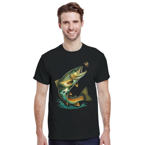 T-shirt med motivet Hooked on Nature