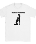 T-shirt med provokativ siluett och texten Breakfast of Champions
