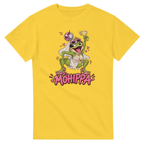 Hen party T-shirt with the “Möhippa Party” design