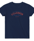 Marinblå baby-t-shirt med klassiskt sportigt tryck för lillebror