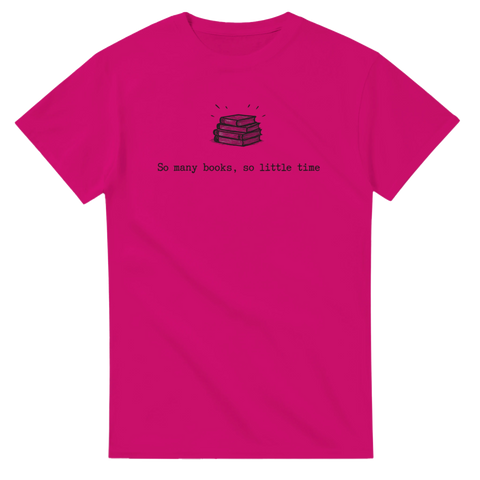Grafiskt bokmotiv med citat om läsning – t-shirt för bokälskare