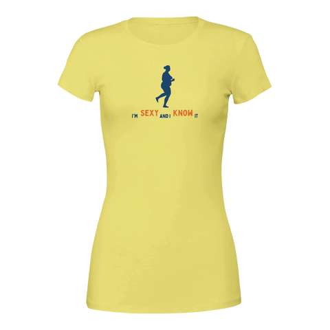Humor t-shirt dam med självironisk text