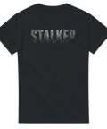 Grunge-inspirerat Stalker motiv med rå textur – t-shirt med attityd