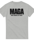 Anti Trump t-shirt med MAGA-tekst og budskabet Make America Go Away